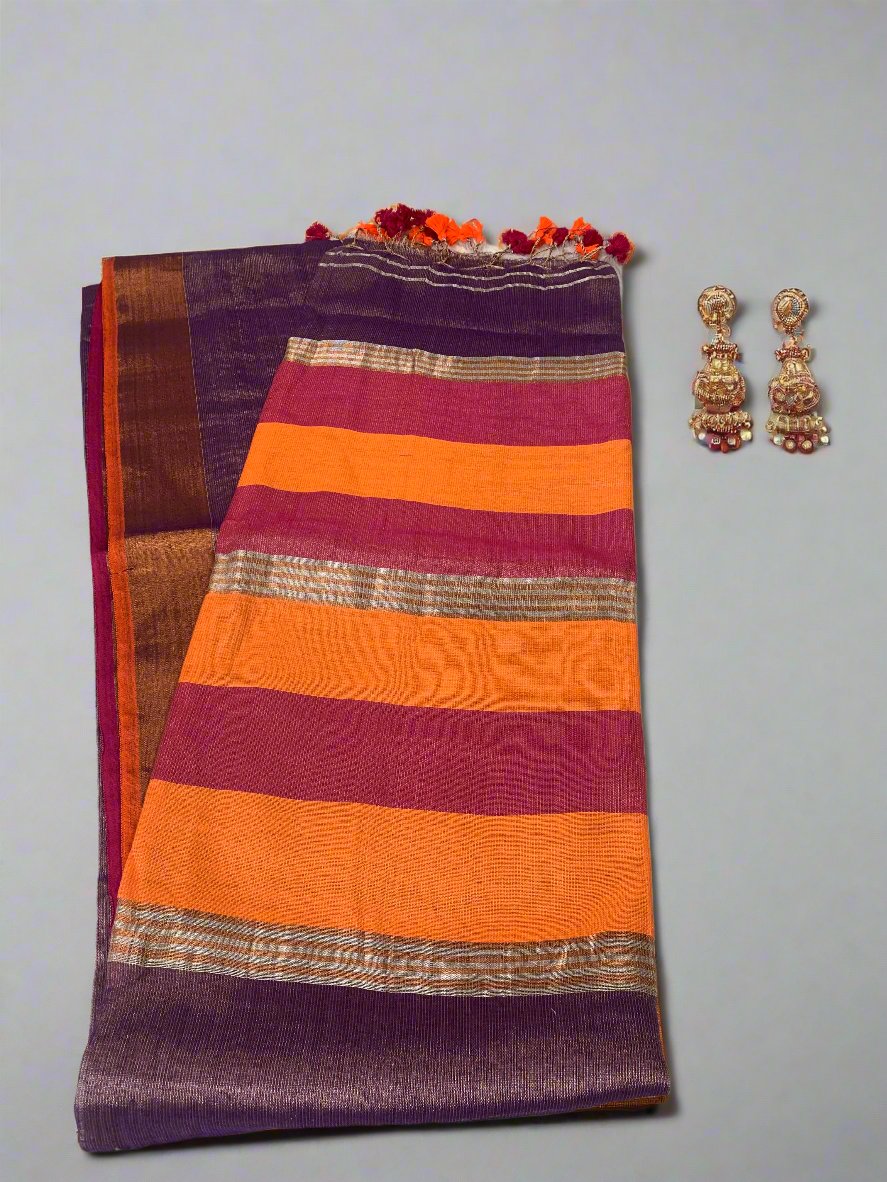 JHILMIL MAUVE SAREE